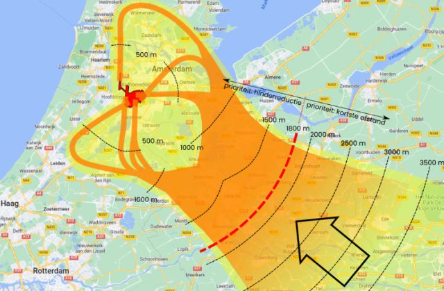 In verzet tegen vierde aanvliegroute